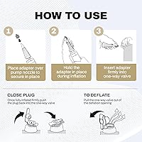 Vista 4 de Chrome Cherry Adaptador inflable para bombas de mano, adaptador de bomba de aire versátil y duradero para inflables