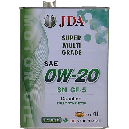 Amazon Jda エンジンオイル スーパーマルチグレードエンジンオイル 0w 4l 全合成基油 Sn Gf 5 車用エンジンオイル 車 バイク