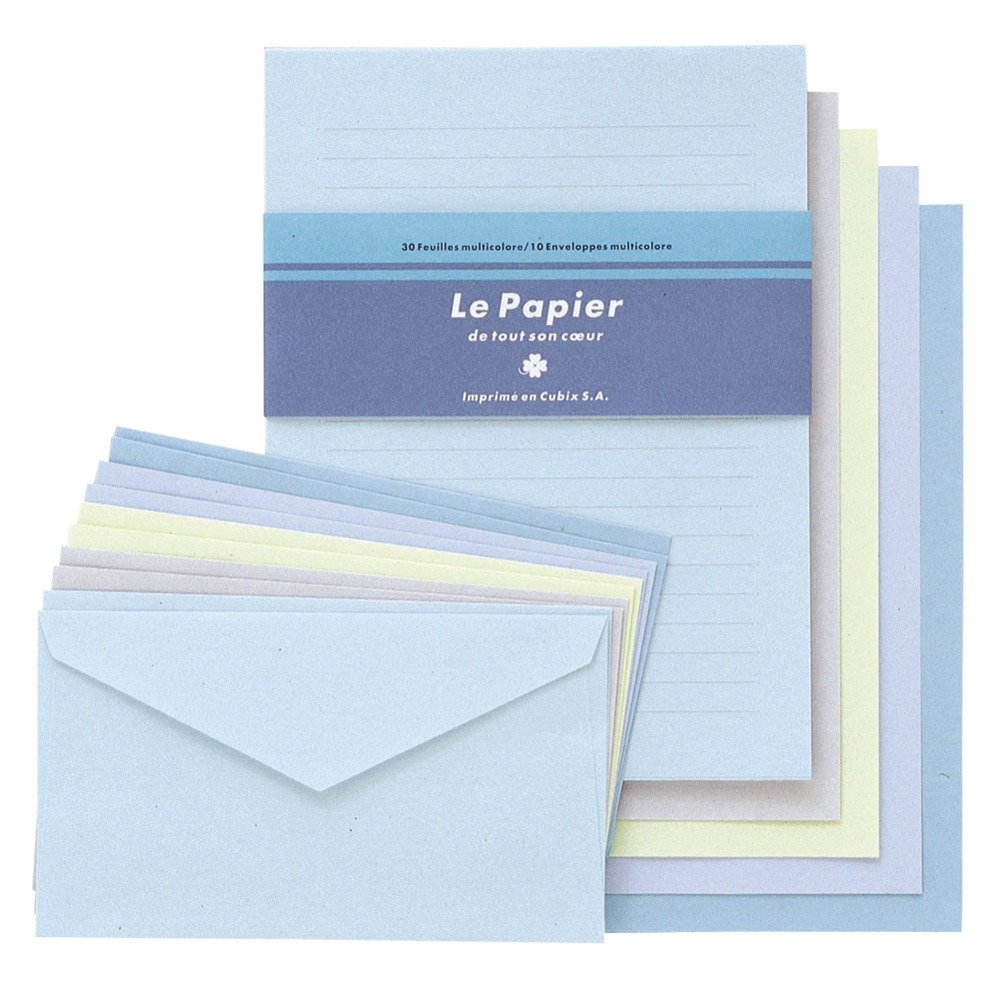 Amazon.co.jp: エムプラン キュービックス レターセット カラード 5冊