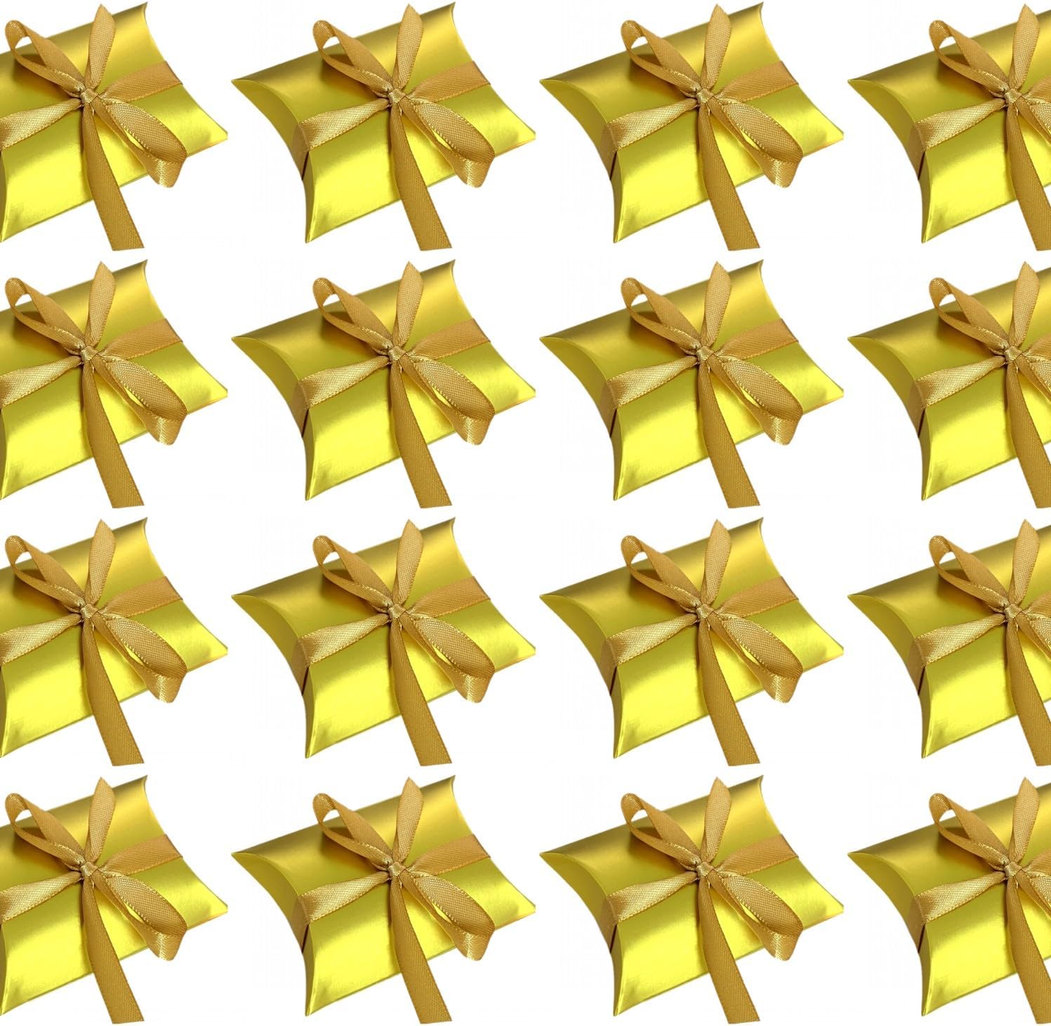 JZK 50 Gold Favour Box for Wedding Birthday Christmas Anniversary 50 Years Graduation