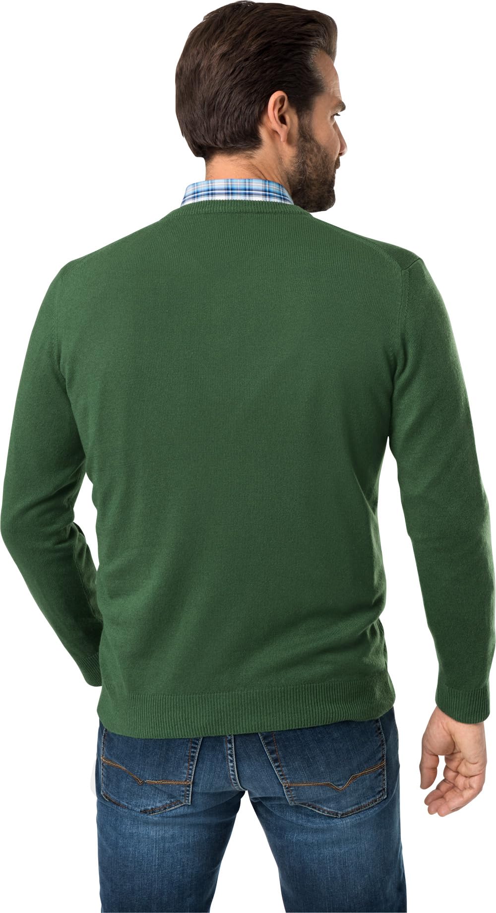 Herren-Pullover mit V-Ausschnitt aus Kaschmir-Seide, Kaschmirpullover Bordeaux, toller Winterpullover, angenehm zu tragen, Bordeaux, M-3XL