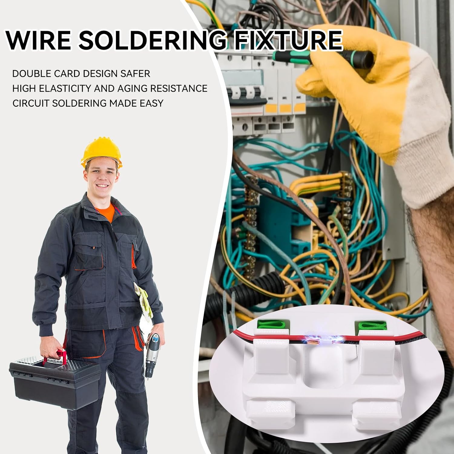 Adjustable 3D Soldering Holder- Adjustable Wire Holder for Soldering - Stand Alternative to Solder Clamp and Third Hand - Station and Stand Accessories