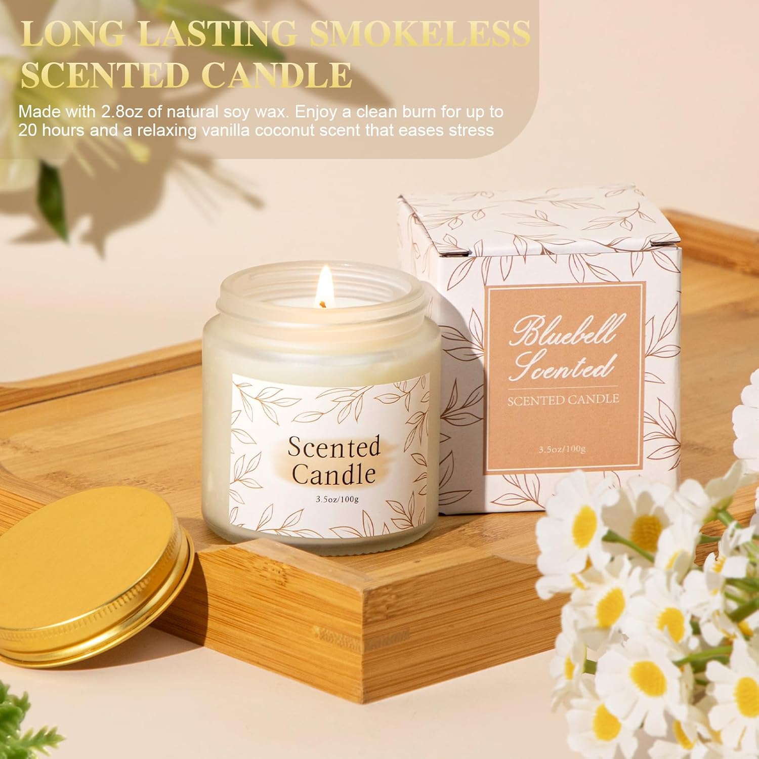 Get Well Gifts for Women Self Care Gifts Basket - Relaxing Spa Care Package After Surgery Valentines Day Birthday Gift - Feel Better Sympathy Gift Set for Her Mom Sister Friend Wife (Beige) - Image 5