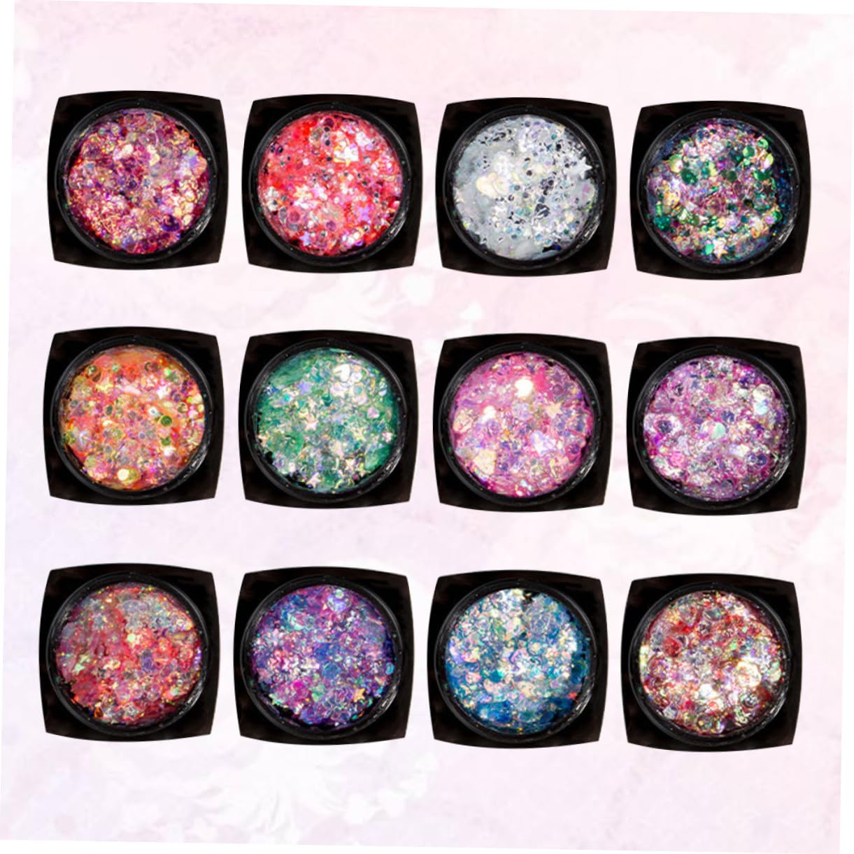 Angoily Set Da 2 Pezzi gel per il corpo con paillettes truccarsi gel per il corpo glitterato gel di paillettes per il viso gel di paillettes per il corpo gel di paillettes per il trucco