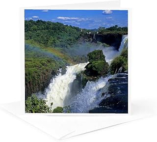 3dRose Greeting Card - Argentina, Brazil, Iguacu Falls - SA01 KWI0007 - Kymri Wilt - Waterfalls