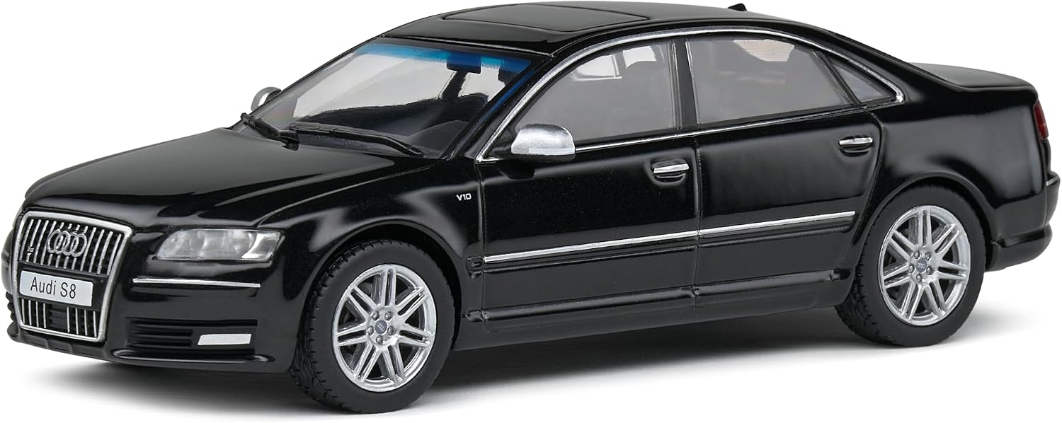 Solido 1:43 Scale Diecast Audi S8 (D3) Black 2010 Model S4313301