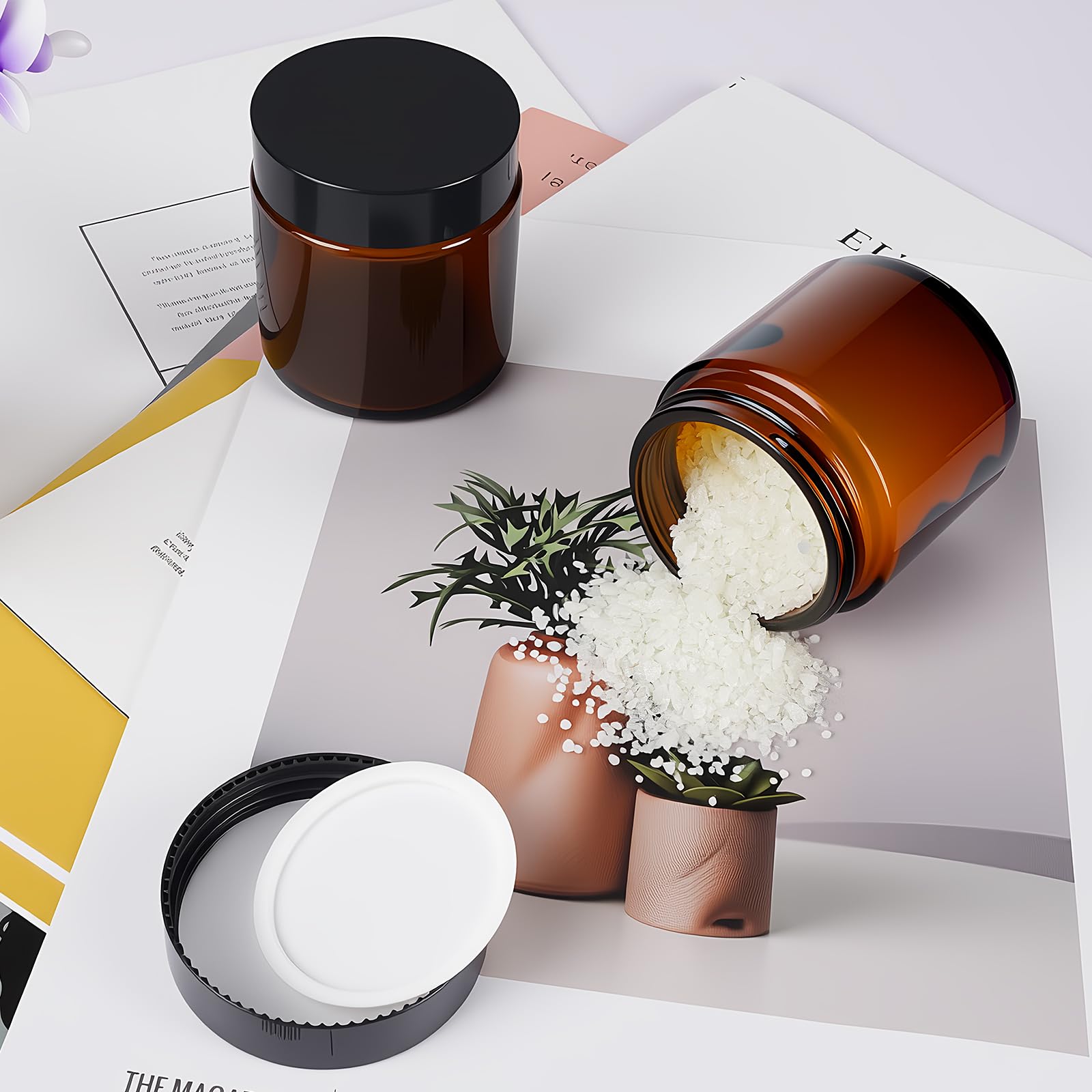 Glass Cosmetic Storage Jars - Image 4