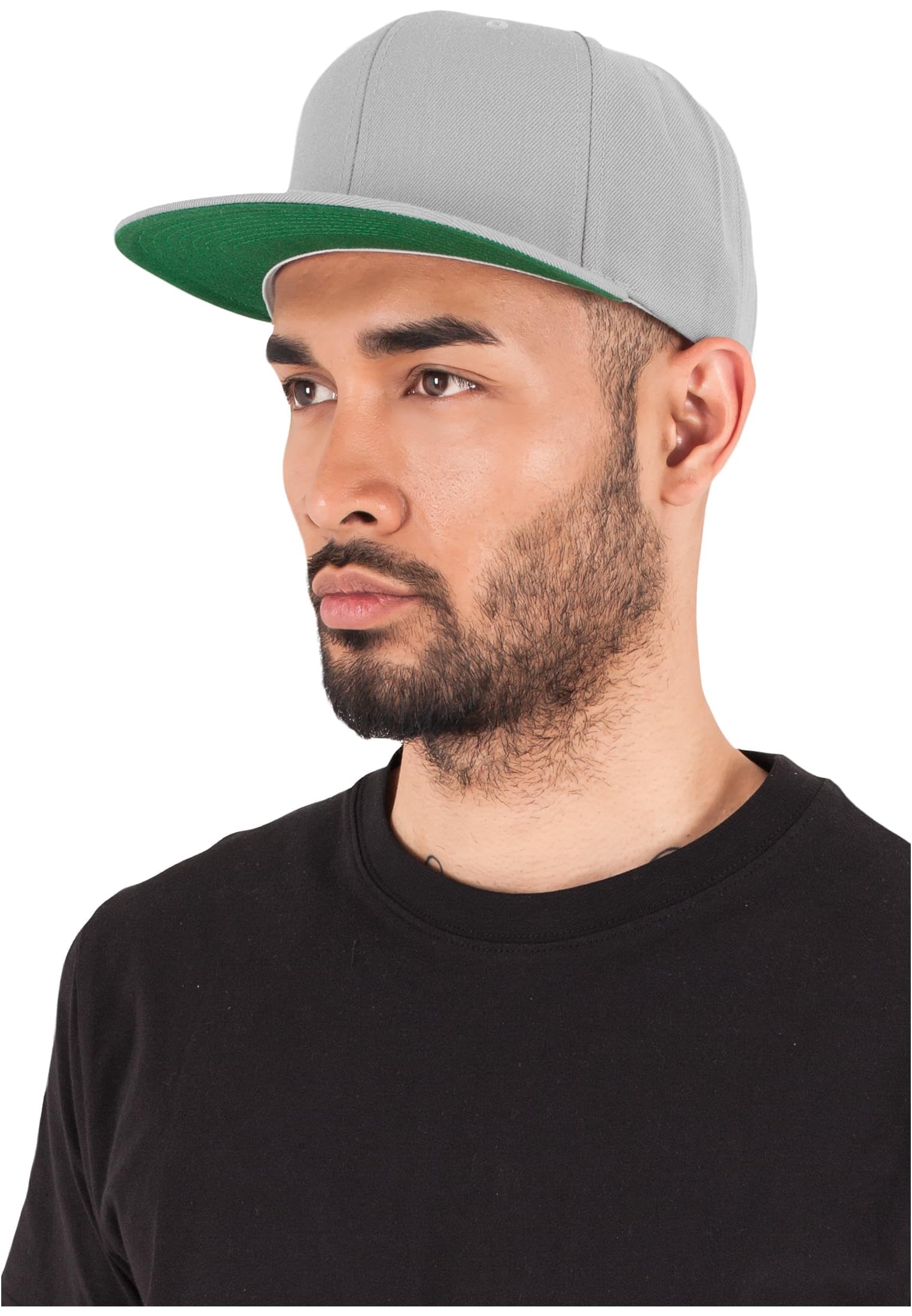 Flexfit Unisex Hat Classic Snapback Cap - Silver, One Size