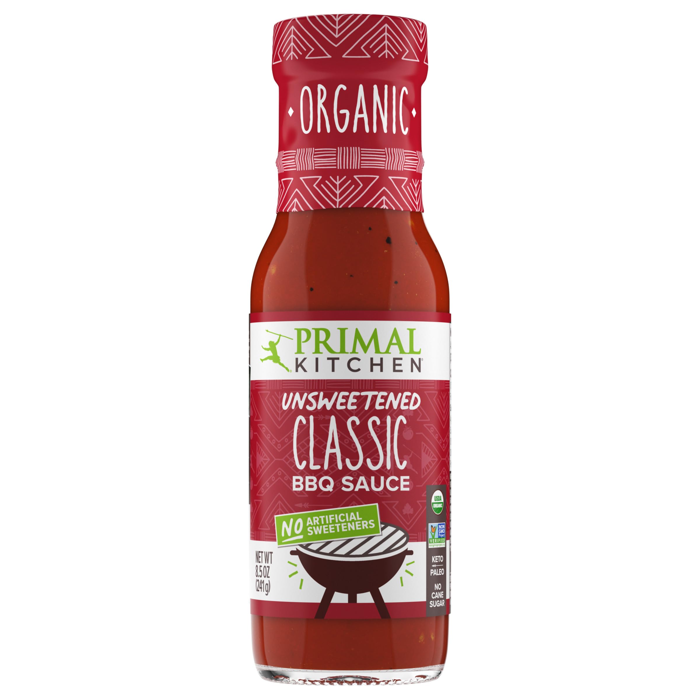 Organic Unsweetened Classic BBQ Sauce - No Added Sugar, 241gm (8.5oz)