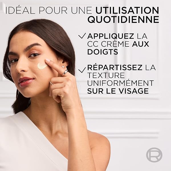 L'Oréal Paris - CC Crème 5-en-1 - Crème Universelle Anti-Rougeurs - Enrichie en Vitamines B5 et E - Hydratation 24H - Peaux Sensibles et Peaux Grasses - Magic CC Crème - Teinte Universelle - 30 ml - 5