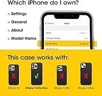 Vista 3 de OtterBox Funda para iPhone 14 Pro Max (solamente) de la serie Commuter - Negro, delgada y resistente, apta para bolsillo, con protección de puerto