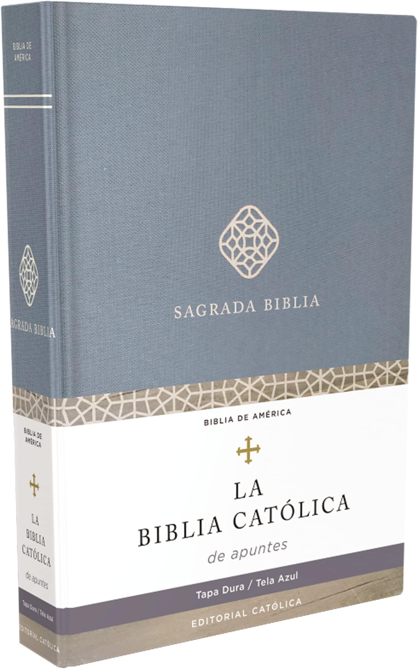 Biblia Católica de apuntes, Tapa dura/tela, Azul, Comfort Print (Spanish Edition)