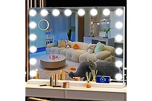 Vanity Mirror with Dimmable LED Lights for Makeup