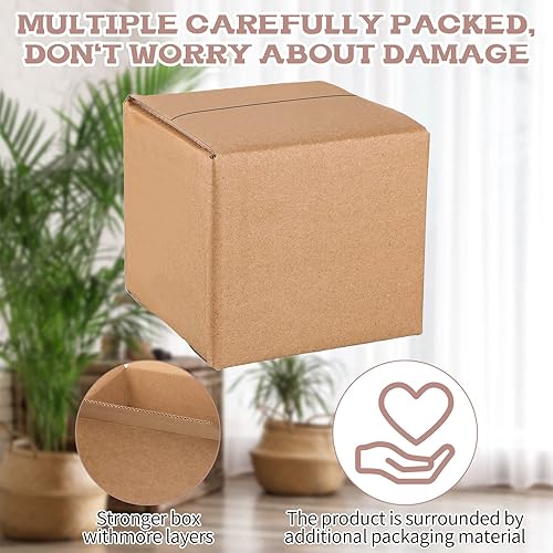 Miniatura 7 de 6 macetas de bola de discoteca de 4 pulgadas con espejo, maceta colgante bohemia con cadena y anillos de madera para plantas de interior y exterior,