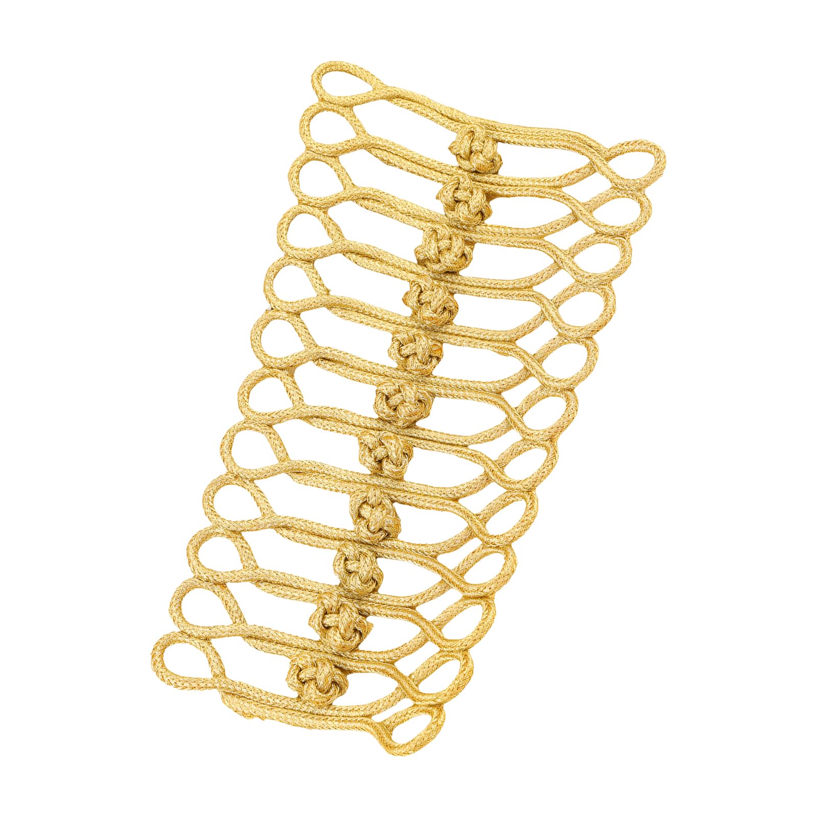 Yjcnelcr Shimmering Gold Thread Braided Buttons Trim Decorative Sewing Button Embellishment for Garments Wedding Gown Lavishness Gold Trim Selectors