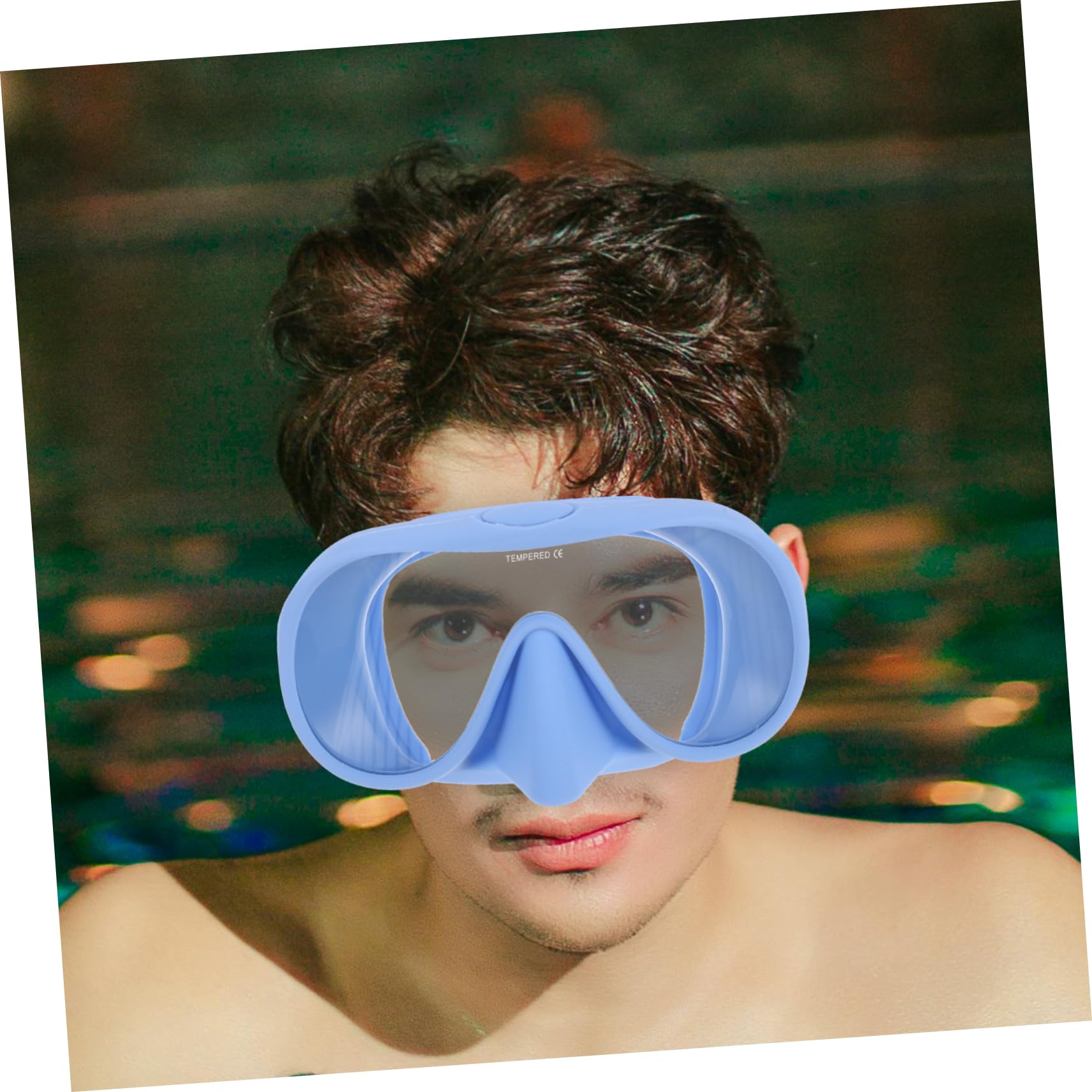 BESPORTBLE Máscara de Snorkel para Adultos de 1 Juego con Estuche, Silicona