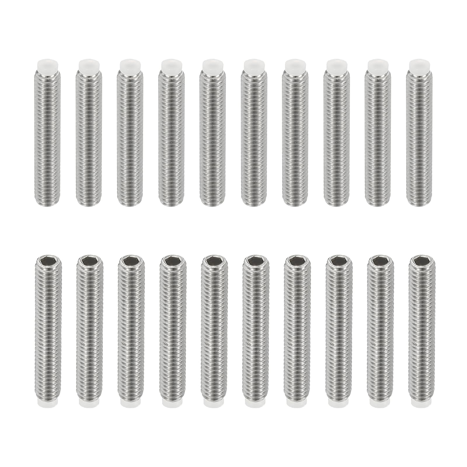 PATIKIL M4x25mm Nylon Tip Grub Screw
