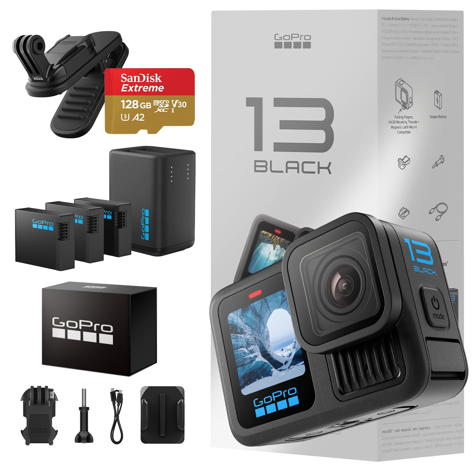 Amazon | GoPro 公式品 HERO13 Black+128GB 認定高速SDカード+