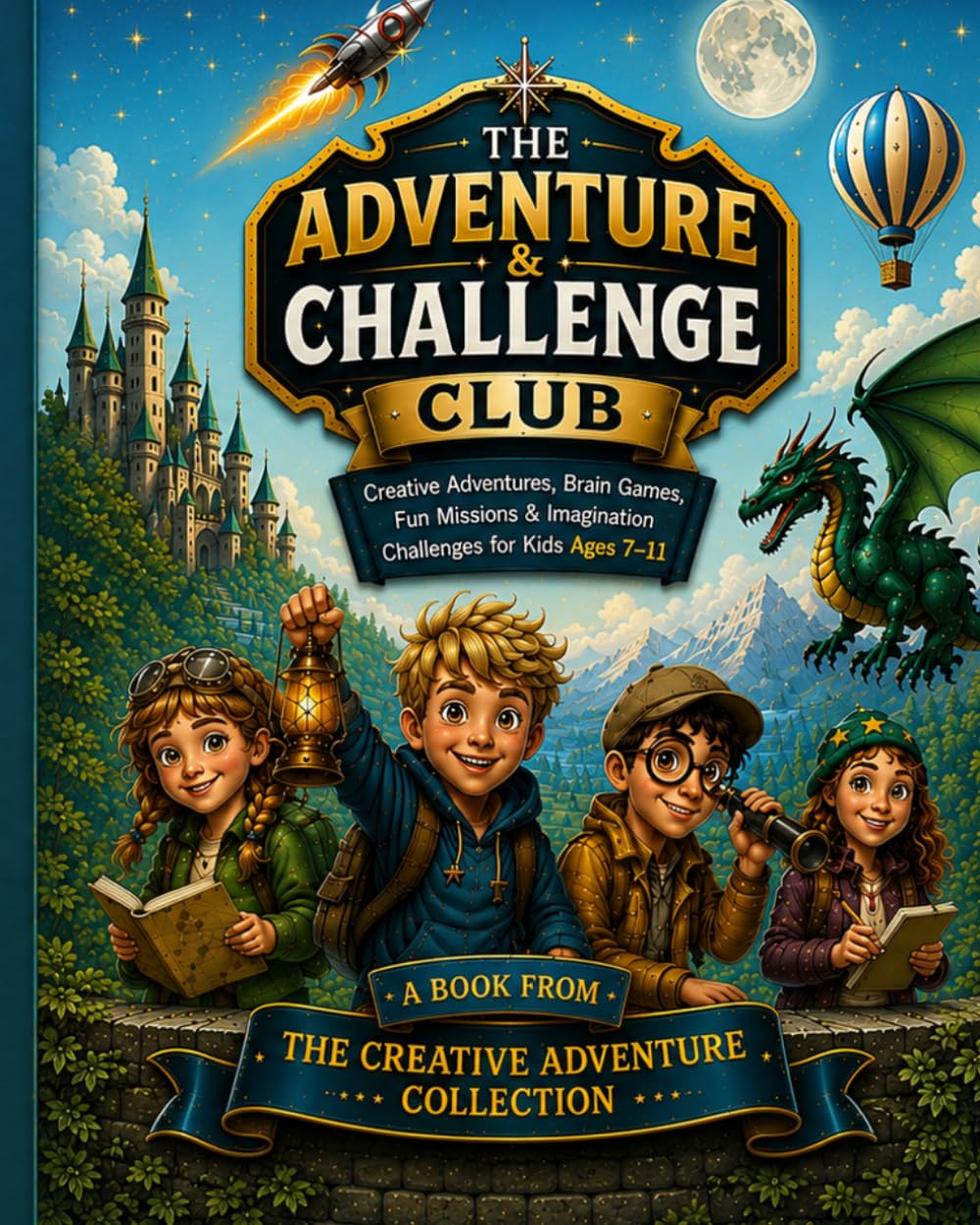 The Adventure & Challenge Club: Creative Adventures, Brain Games, Fun Missions & Imagination Challenges for Kids Ages 7-11 (The Creative Adventure Collection)