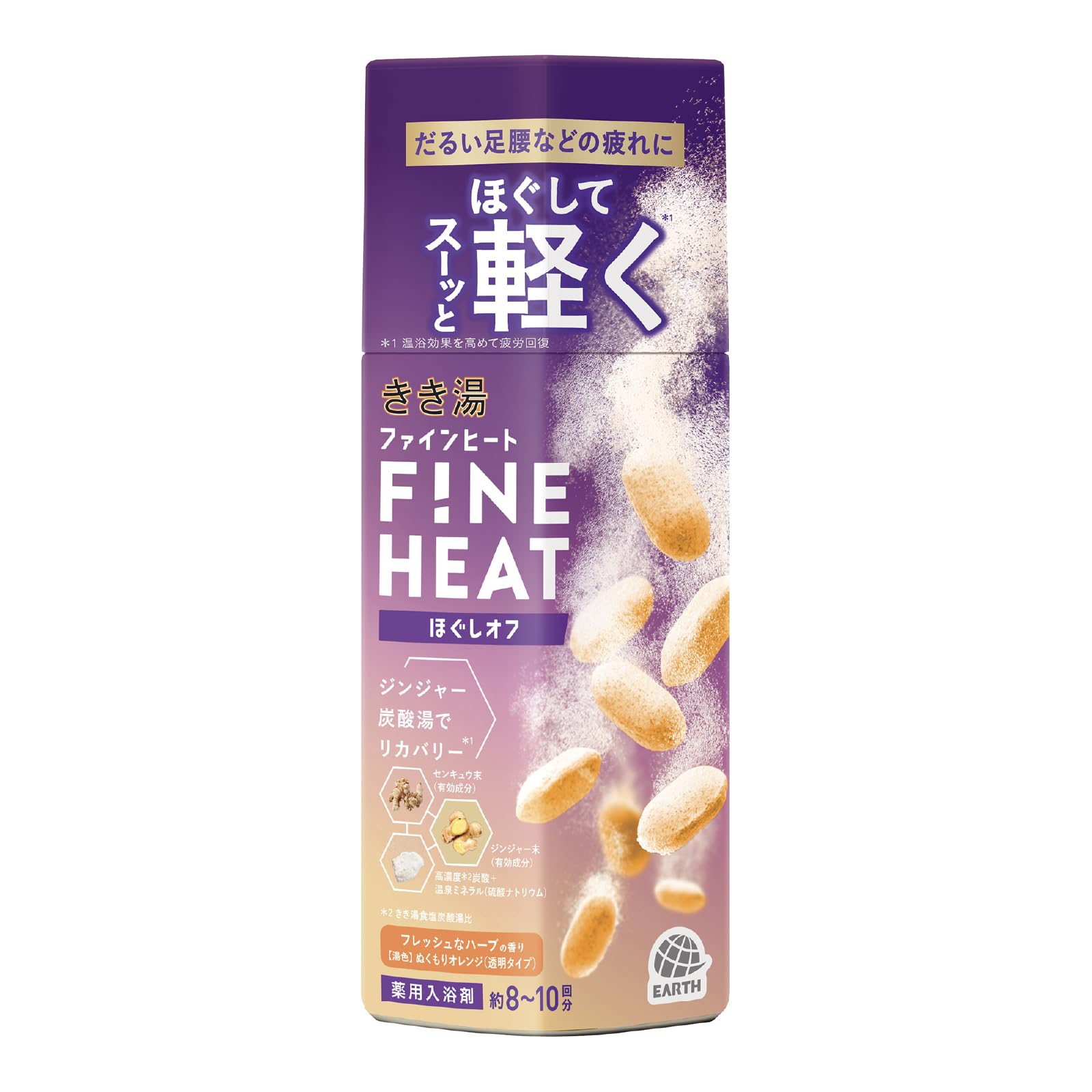 Amazon.co.jp: きき湯ファインヒート ほぐしオフ 本体 ボトル 400g(約8