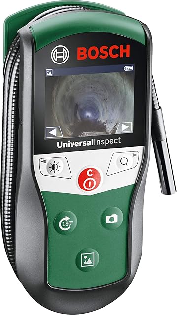 Bosch inspection camera UniversalInspect (Ø8mm endoscope camera for high-quality color images with flexible 0.95m length and integrated memory function)