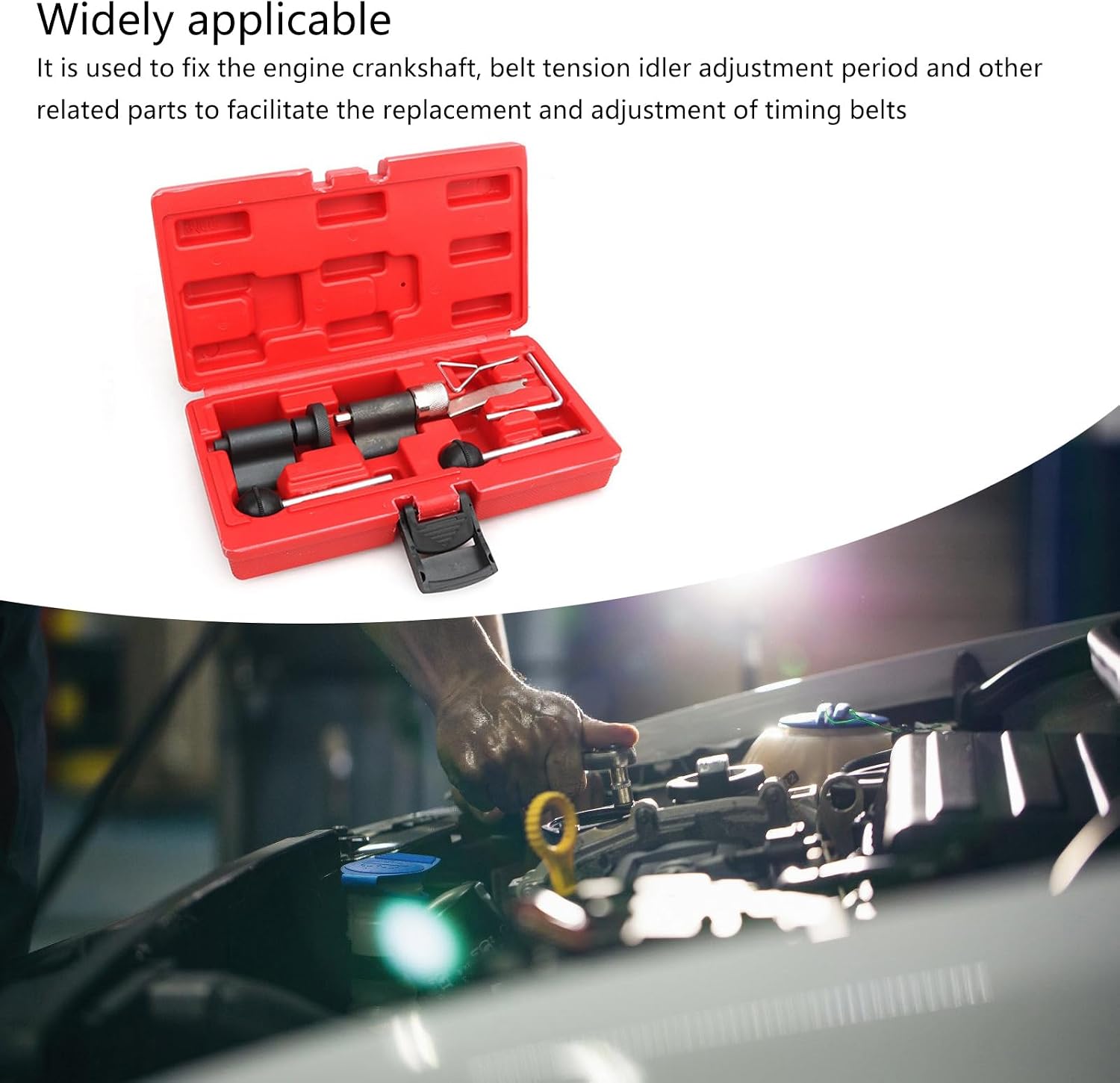 Professional Timing Belt Toolkit for T10050 T10100 1.2 1.4 1.9 2.0TDI Engines Crankshaft Locking Essential Service Tool