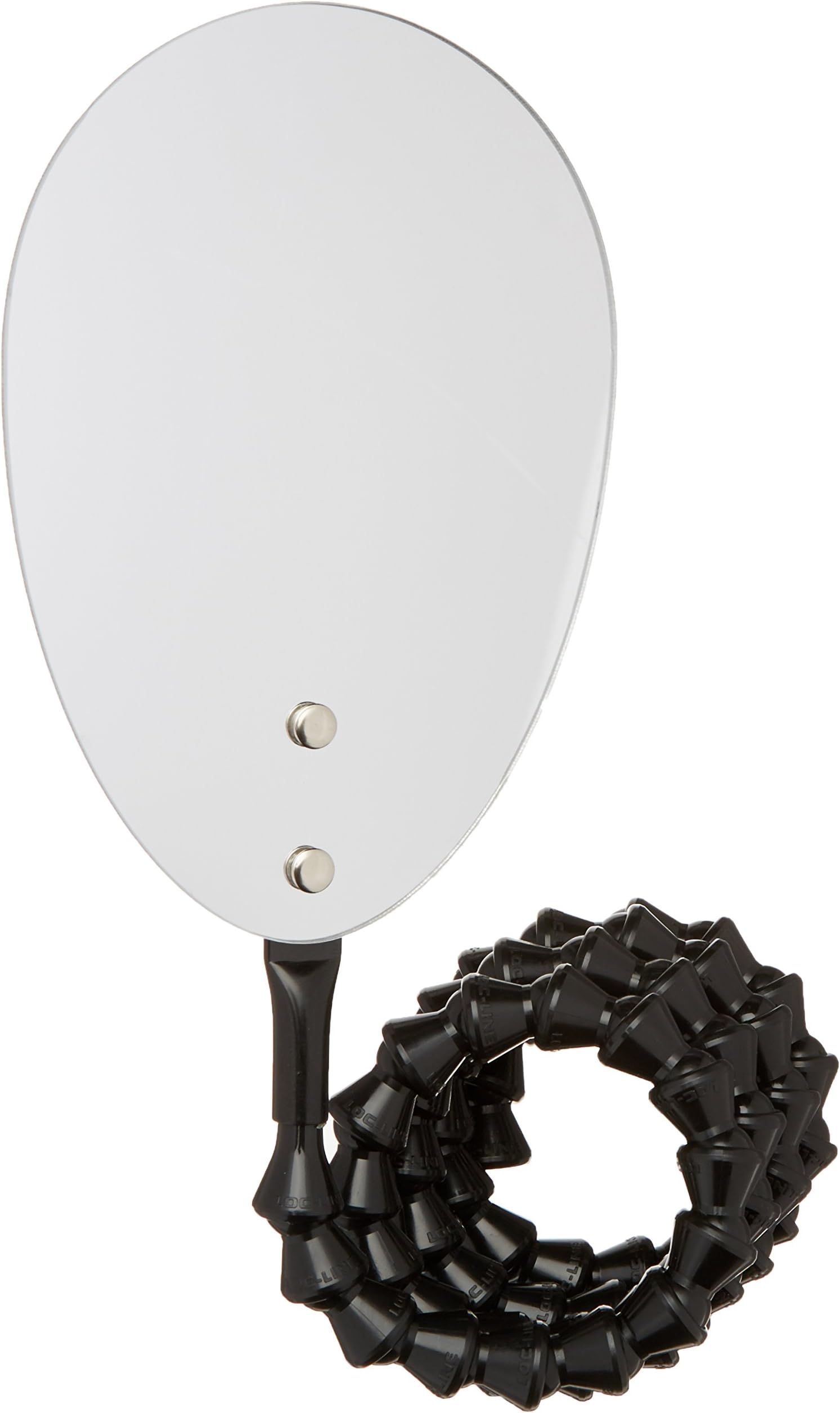 Sammons Preston Hands-Free Cathing Mirror, Self-Cath Mirror for Catheterization, 6.25" x 4.25" Inspection Mirror with Flexible Loc-Line Hose for Limited Hand Dexterity, Paraplegics, & Quadriplegics