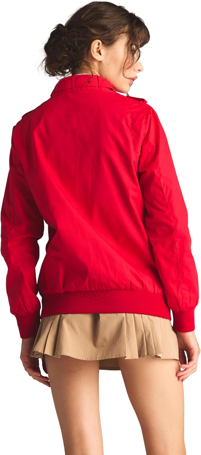 Members Only Women's Classic Iconic Racer Jacket | Spring Jackets for Women | Slim Fit | Womens Jacket | Bomber Jacket Womens