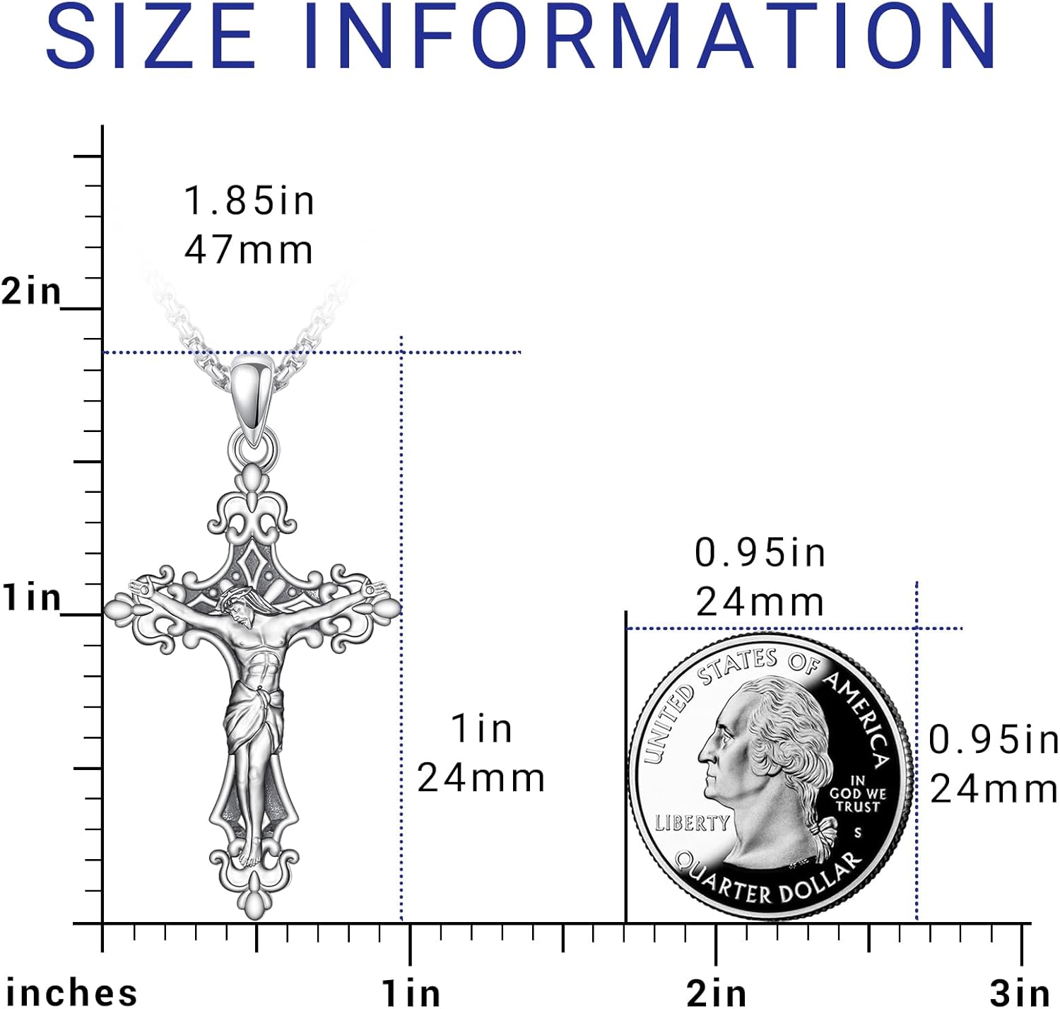 Eusense St Michael Necklace for Men Women Gold Sterling Silver 925 Saint Christopher Pendant Virgin Mary Miraculous Medalla de Praying Hand San Benito Benedict Jewelry - Image 2