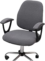 Vista 12 de Melaluxe Funda para silla de oficina con fundas para reposabrazos, funda elástica universal para silla de escritorio, fundas para silla