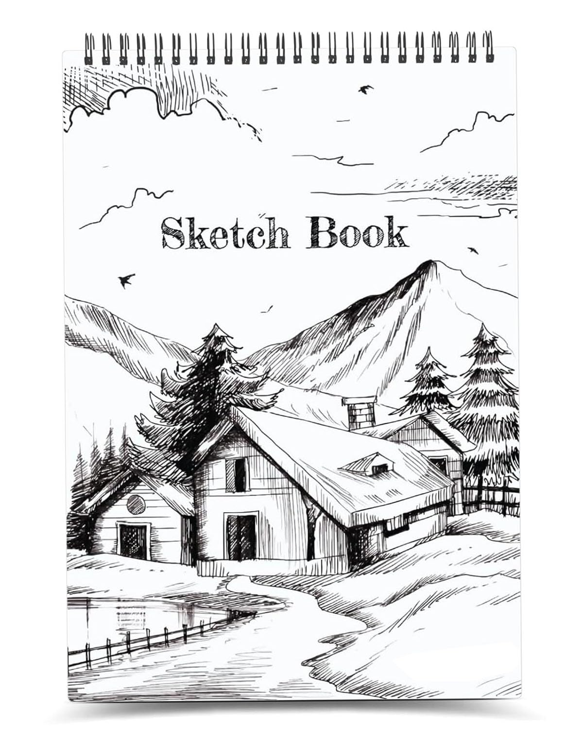QUAKEL (AK-2) A5 Sketchbook | 50 Sheet | 140GSM | Durable Acid Free Drawing Paper |Top Spiral-Bound Sketchpad for Artists Kids & Professionals for Marker Colored Pencil Charcoal