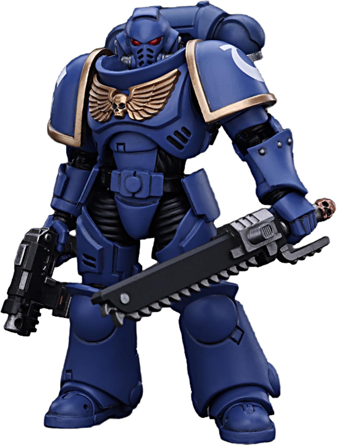 JOYTOY 1/18 Action Figure Warhammer 40,000 Ultramarines Outriders,Ultramarines Intercessors Ver.3 4.8inch Movable Model Collectible Figurine