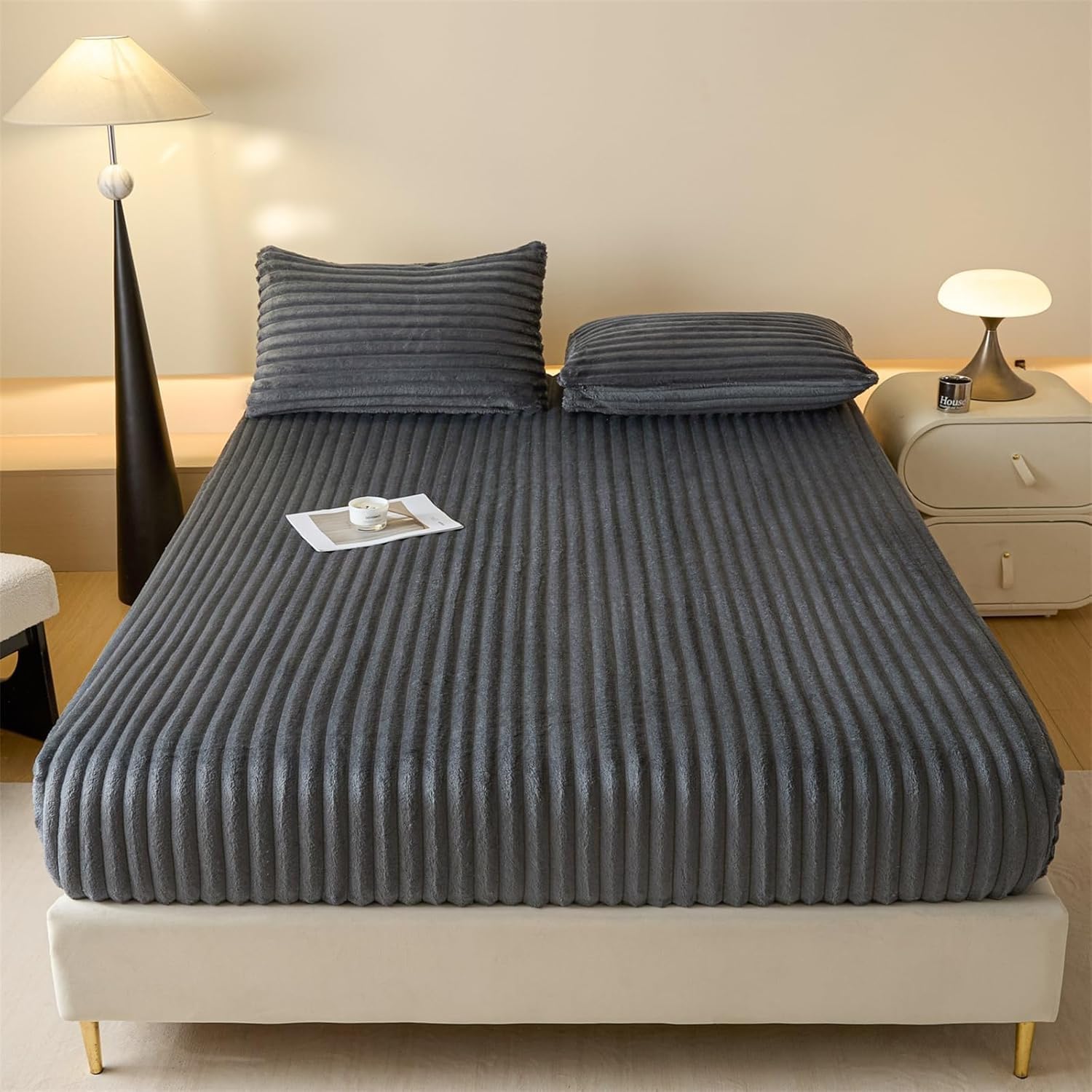 Drap housse polaire pour lit 180x200 idéal pour des nuits d'hiver cosy