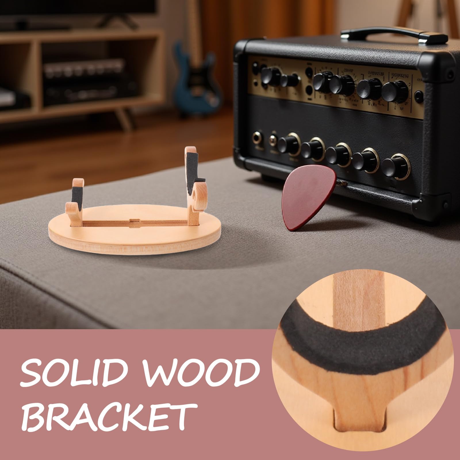 Support pour ocarina : Présentoir en bois pour ocarinas à 12 trous - Socle pour harmonica - Accessoires pour flûte (rangement et présentation)