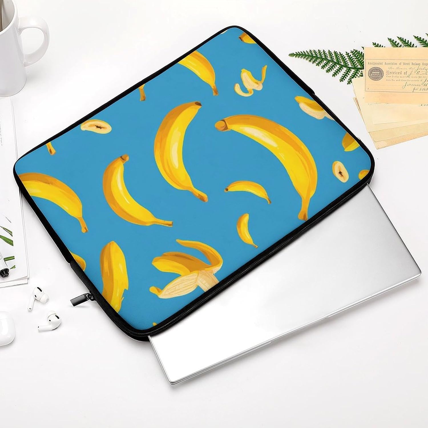 Funny Peeled Banana Pattern Laptop Case Travel Computer Sleeve Bag 10inch image 4