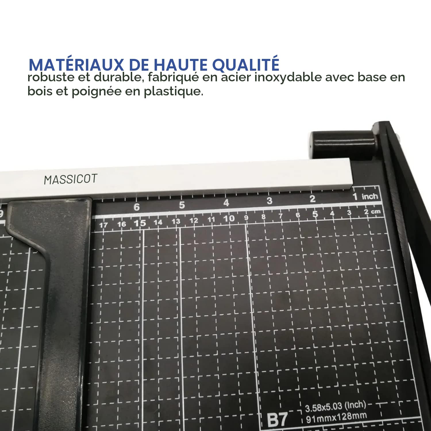Ediesi, Massicot, A4, Coupe Papier, Guillotine, pour Home, Feuilles A4, Cisaille pour Office, Professionnel, Manuel, Précision Maximale, 3 Couleurs disponibles (Noir)