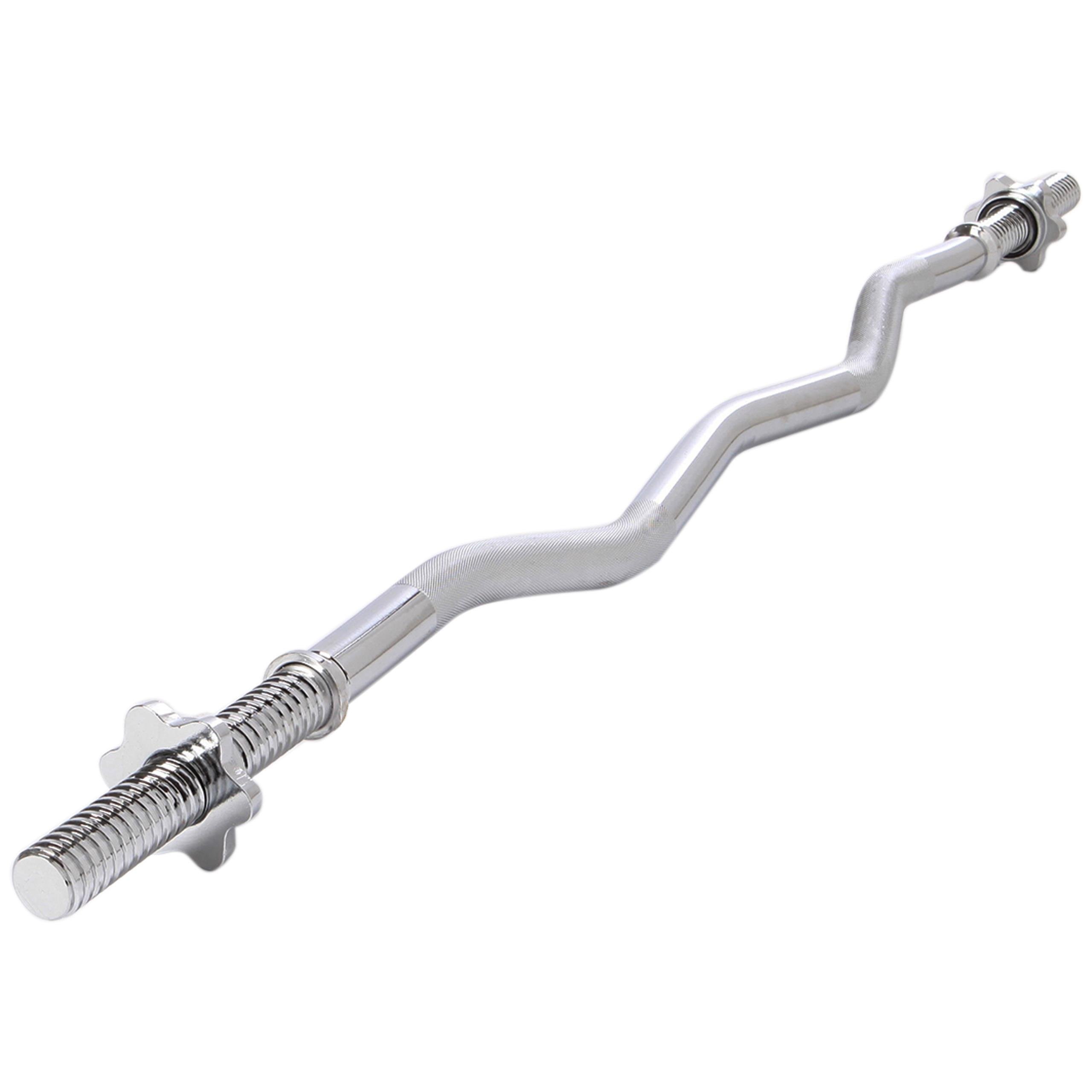 Set D'haltères Réglables ScSPORTS 55 Kg - Barres Et Poids Revêtus Plastique, Silencieux, Pour Home Gym