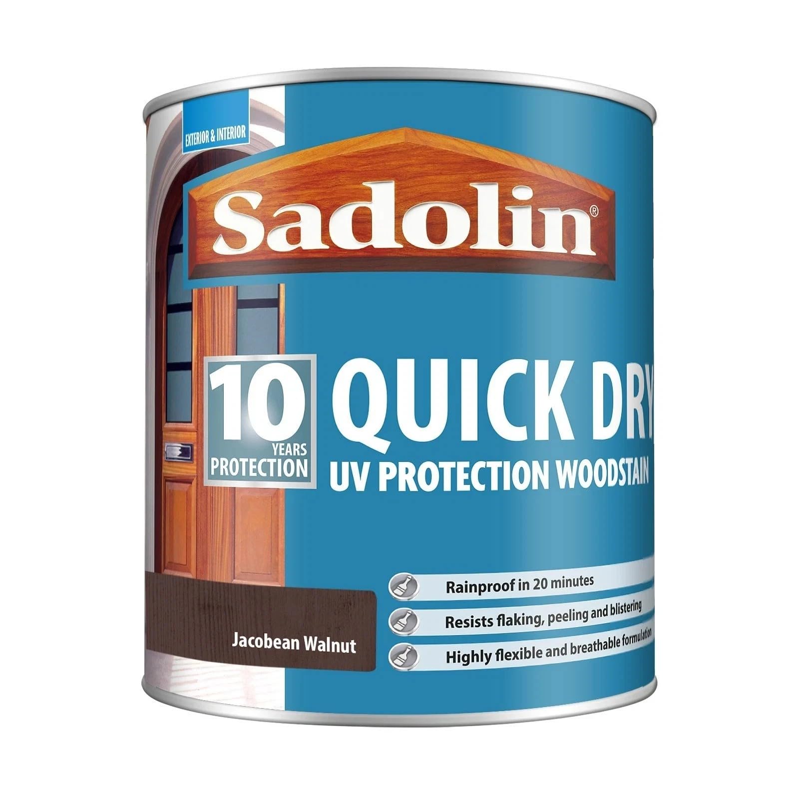 Sadolin Quick Dry Woodstain Jacobean Walnut 1 Litre