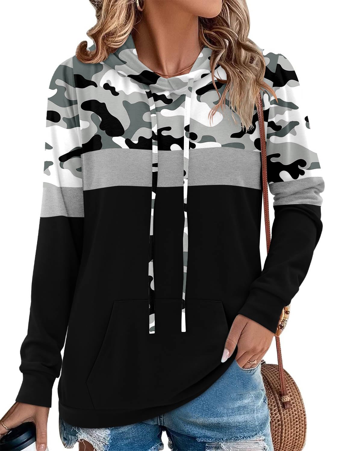 Angerella Long Sleeve Hoodies for Women Pullover Hooded Sweatshirts