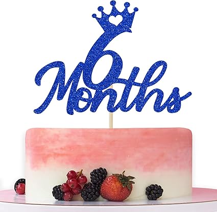 Amazon Com Blue Glitter 6 Months Cake Topper For Baby S Half Year Old Birthday Party 1 2 Birthday First Birthday Baby Shower Half Year Anniversary Party Decorations Grocery Gourmet Food Amazon Com Blue Glitter 6 Months Cake Topper For Baby S Half Year Old Birthday Party 1 2 Birthday First Birthday Baby Shower Half Year Anniversary Party Decorations Grocery Gourmet Food