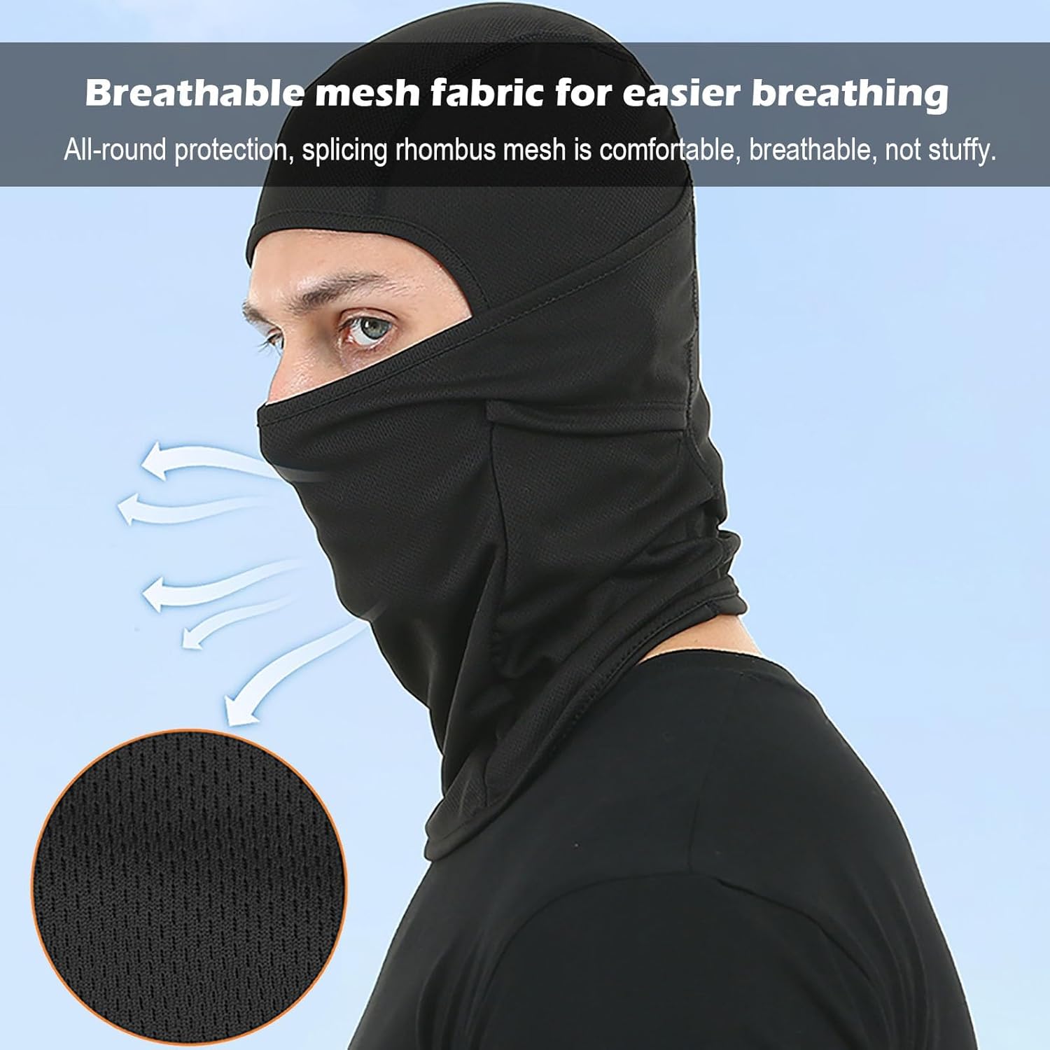 2Pcs Motorcycle Goggles with 2Pcs Balaclavas, Dirt Bike ATV Motocross Riding Racing Ski Goggle Safety Glasses - Image 8