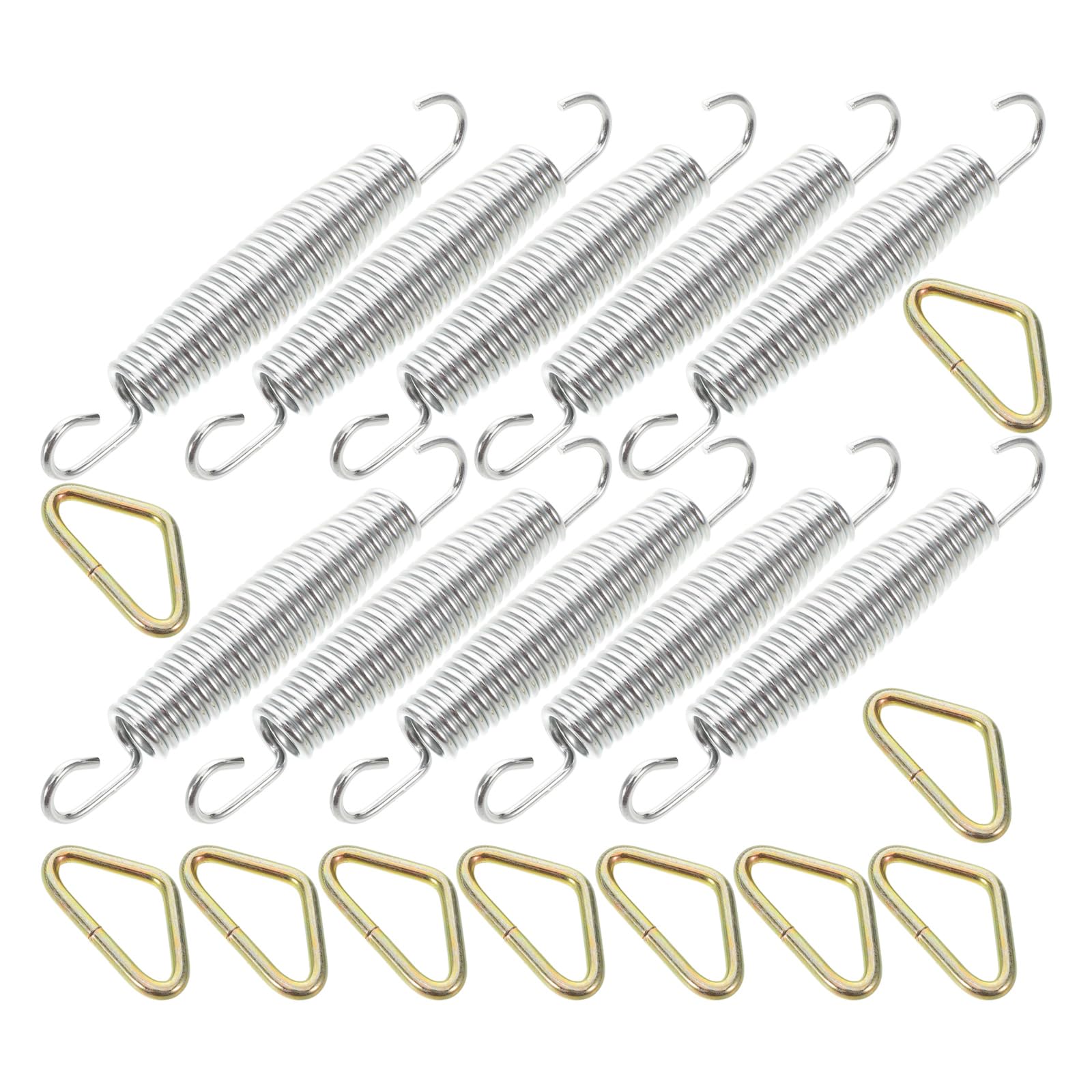 10 Stück 14 cm Metall-Ersatzfedern für Trampoline, 14 cm Haken, Reparaturzubehör für Trampolinwartung und zuverlässig