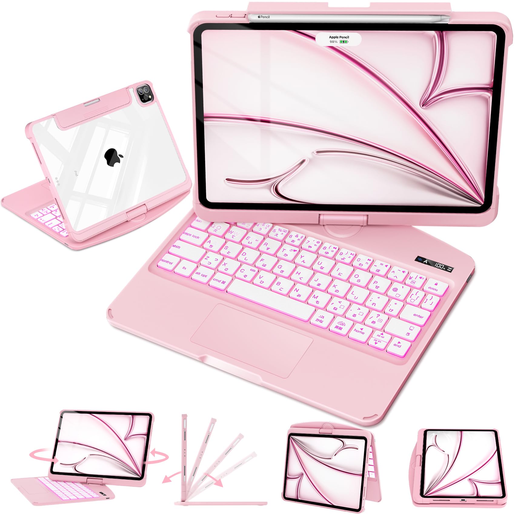 Amazon.co.jp: DODOLIVE iPad用 キーボードケース Air 13インチ (M2