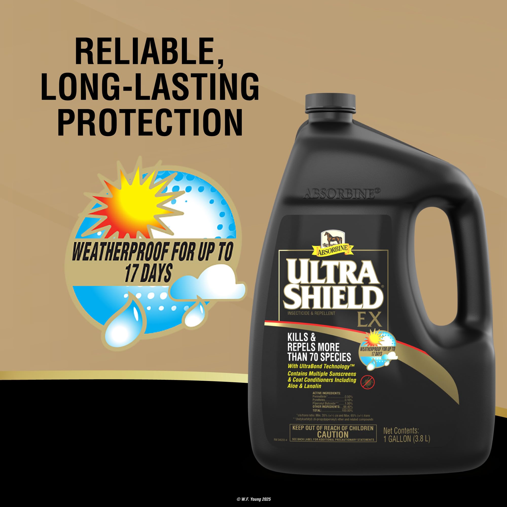 Absorbine UltraShield EX 128oz Insecticide, Kills & Repels Flies, Mosquitoes, Ticks, Fleas, Lice, Use on Horses, Dogs, Premises - image 7