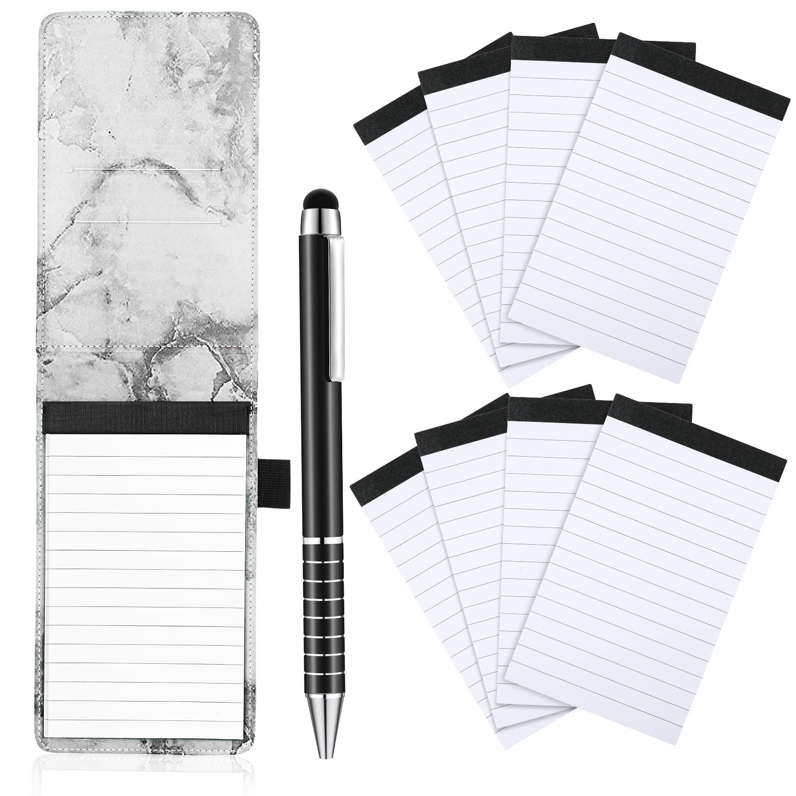 Mini bloc-notes de poche rechargeable Outus petit carnet avec stylo - 7