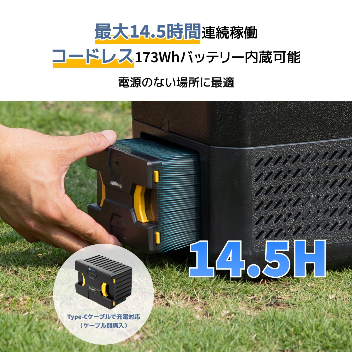 Amazon.co.jp: 【防災認定】【急速冷凍＆173Whバッテリー付属】BougeRV