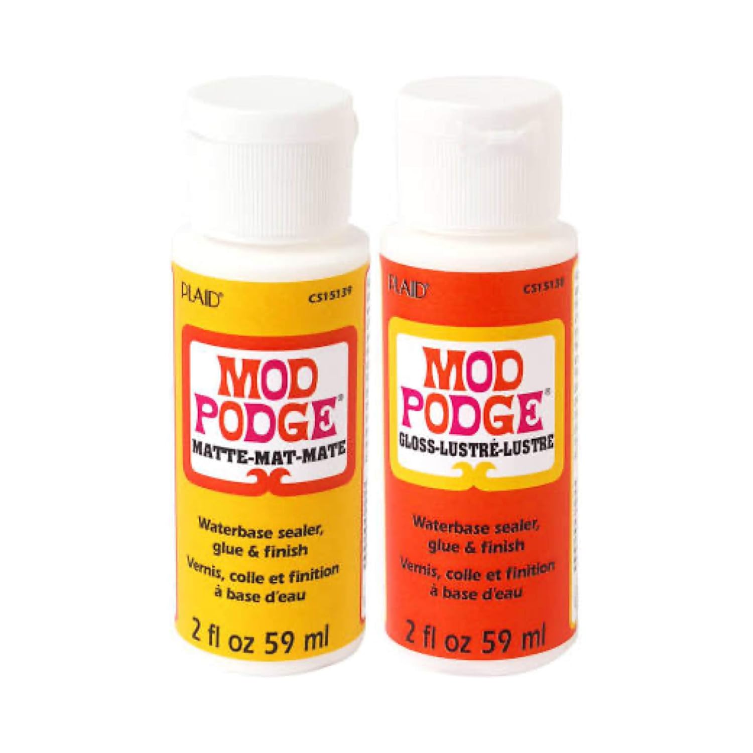 Krafty Kit Mod Podge Bundle 2oz Gloss and 2oz Matte WaterBased Glue