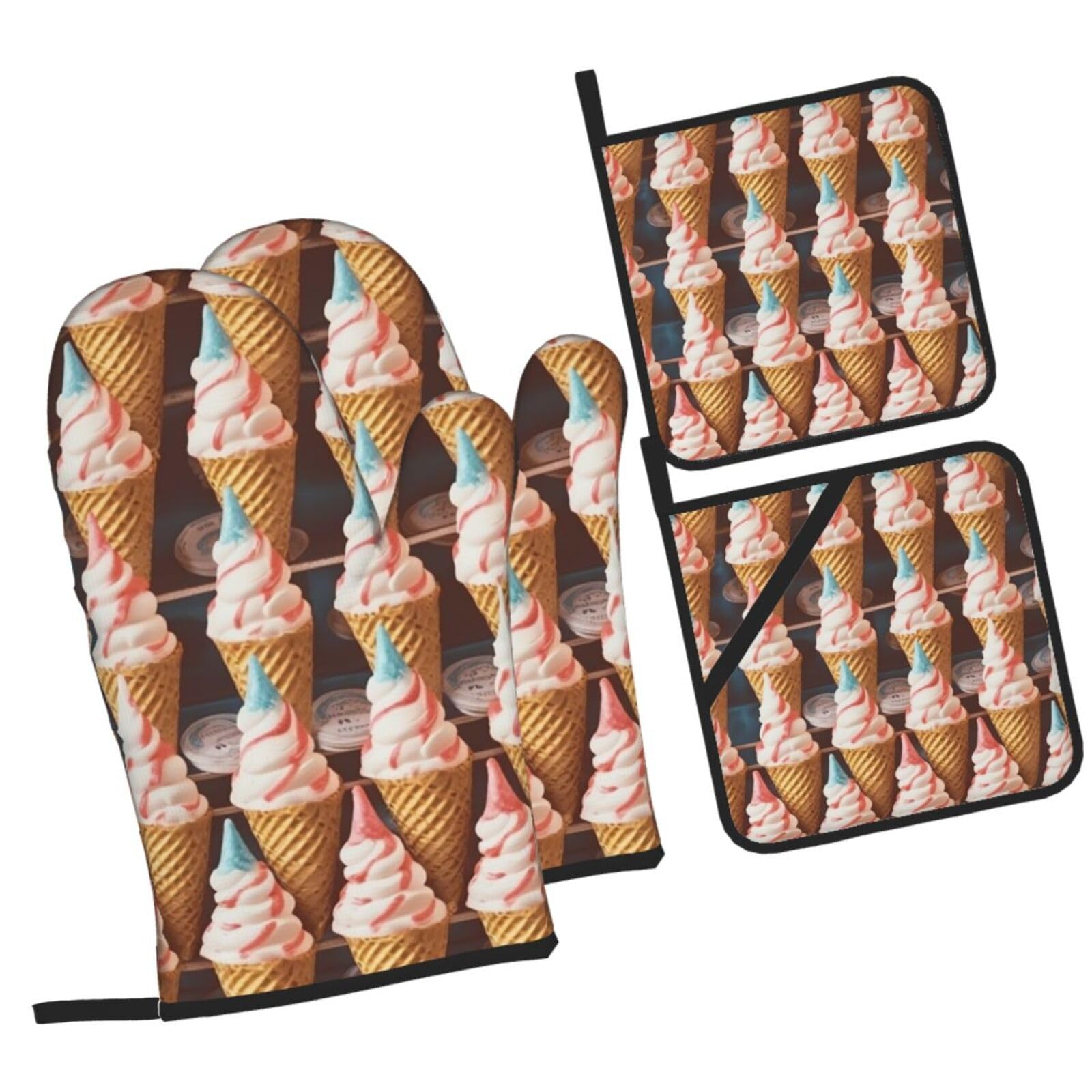 Gants de four vintage Fifties Time pour cuisiner de bons gâteaux avec amour