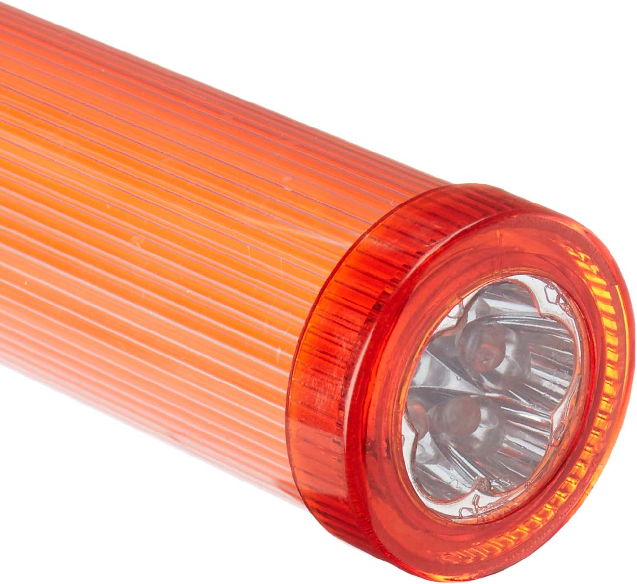 Diskpro, 16.5 inch Traffic Baton Light, 7 Red LED with two flashing modes, plus 5 white LED on tip, 2 D-size batteries Required. Good for Traffic Safety and Parking Guides.