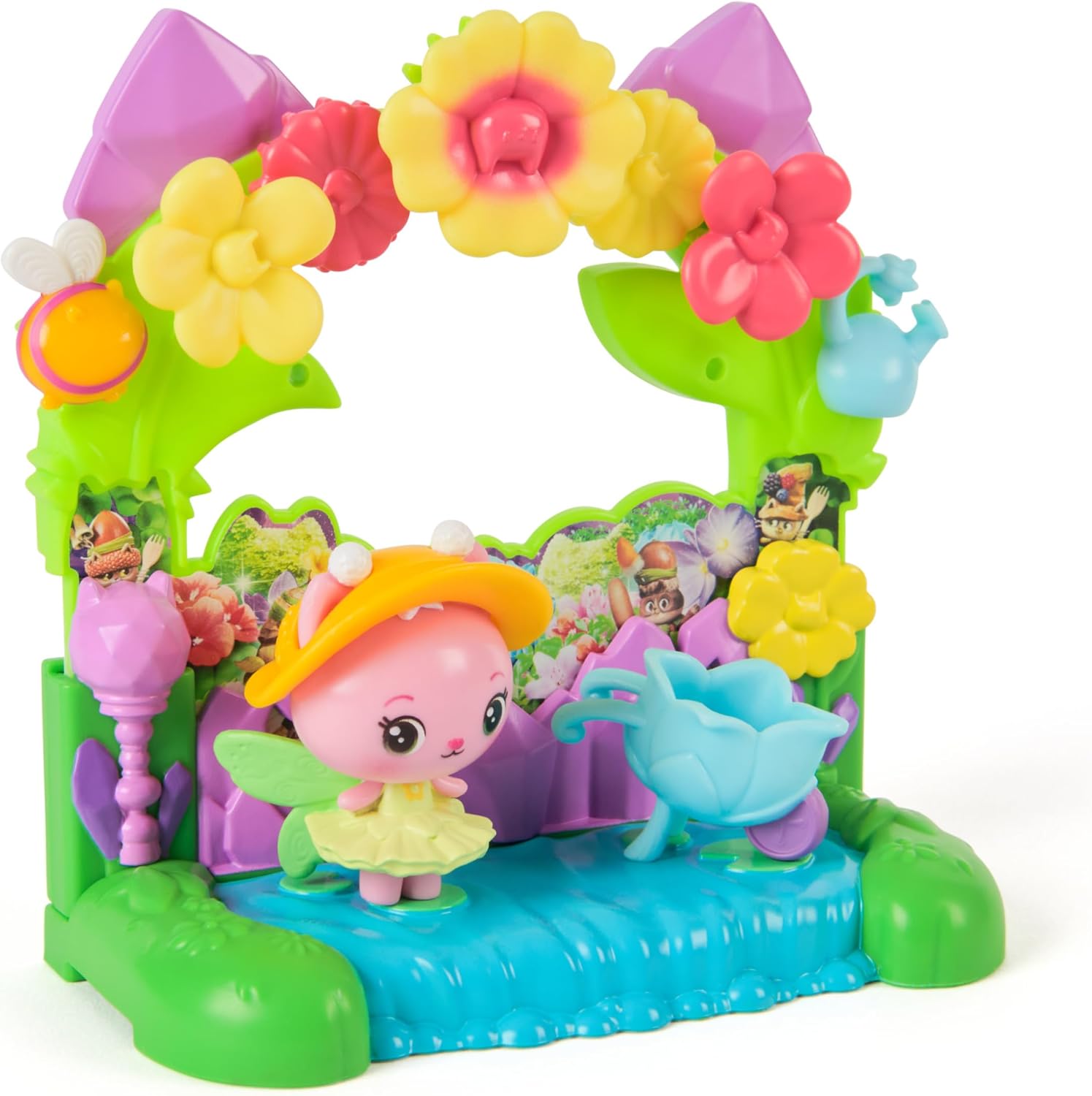 Gabby's Dollhouse: The Movie, Queen Kitty Fairy's Garden Balcony, with Toy Figure & Dollhouse Accessories, Kids Toys for Girls & Boys Ages 3 and Up